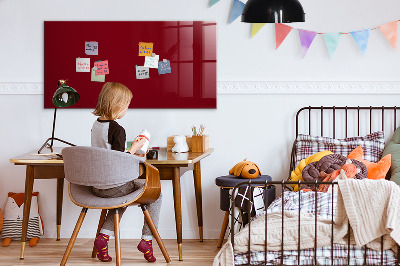 Magnettafel mit Magneten Burgunderrote Farbe