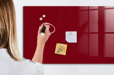 Beschreibbare magnettafel küche Burgunderrote Farbe