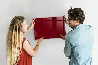 Beschreibbare magnettafel küche Burgunderrote Farbe