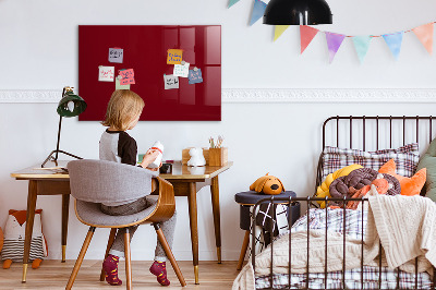 Magnettafel mit Magneten Burgunderrote Farbe