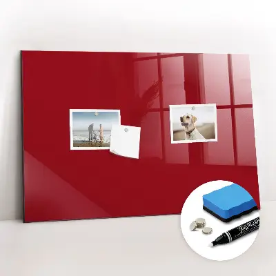 Schreib magnettafel Farbe rot