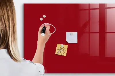Schreib magnettafel Farbe rot