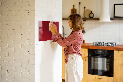 Magnetische Glastafel Farbe rot