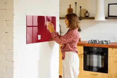 Schreib magnettafel Farbe rot