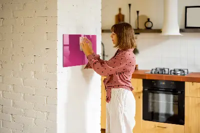 Beschreibbare magnettafel küche Kräftige rosa Farbe