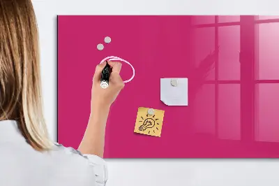 Beschreibbare magnettafel küche Kräftige rosa Farbe