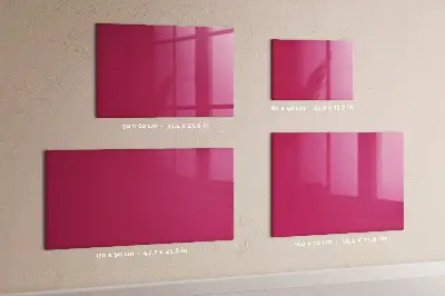 Beschreibbare magnettafel küche Kräftige rosa Farbe