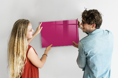 Magnetische, trocken abwischbare Tafel Kräftige rosa Farbe