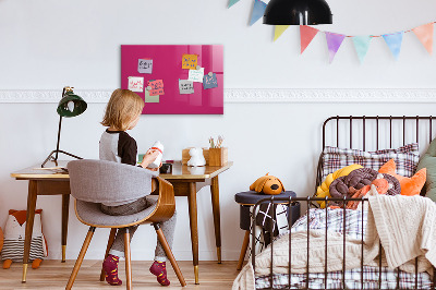 Magnetische, trocken abwischbare Tafel Kräftige rosa Farbe