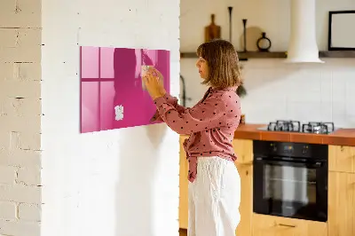 Beschreibbare magnettafel küche Kräftige rosa Farbe
