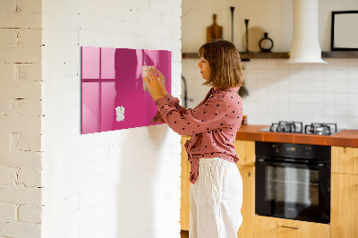 Magnetische, trocken abwischbare Tafel Kräftige rosa Farbe