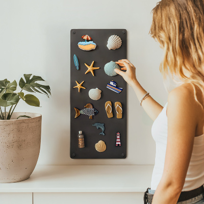 Magnettafel für Urlaubsmitbringsel in der Größe 30×70 cm