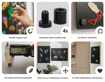 Magnetboard für Reisemagnete in der Größe 50 × 80 cm