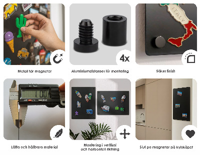 Magnetboard für Reisemagnete 50x80