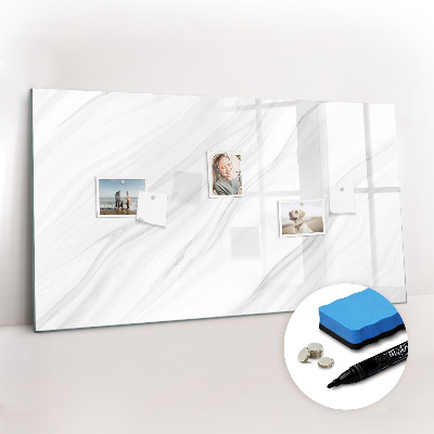 Beschreibbare magnettafel Dekorativer Marmor