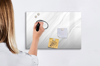 Beschreibbare magnettafel Dekorativer Marmor