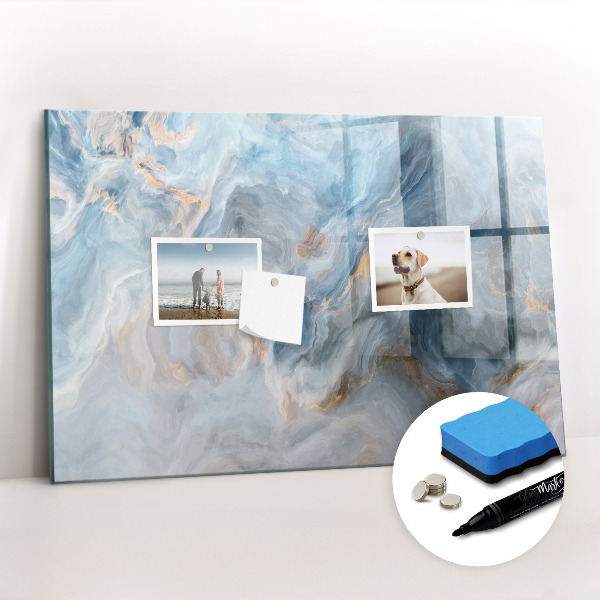 Beschreibbare magnettafel Marmormuster