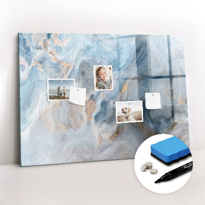 Beschreibbare magnettafel Marmormuster