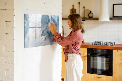 Beschreibbare magnettafel Marmormuster