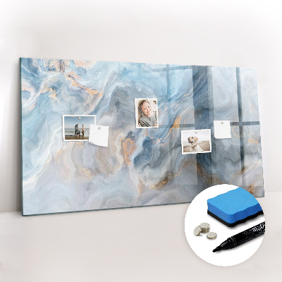 Beschreibbare magnettafel Marmormuster