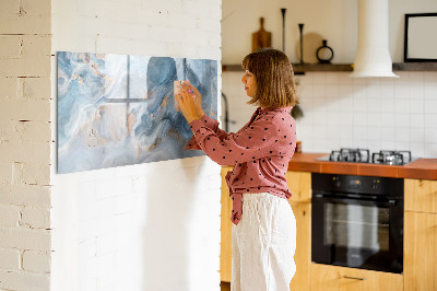 Beschreibbare magnettafel Marmormuster