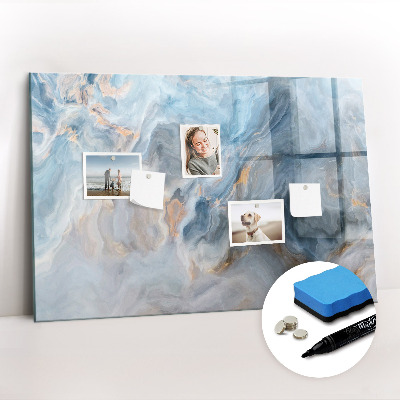 Beschreibbare magnettafel Marmormuster