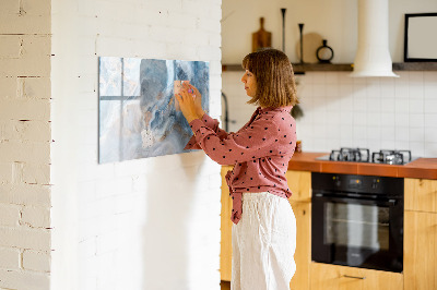 Beschreibbare magnettafel Marmormuster
