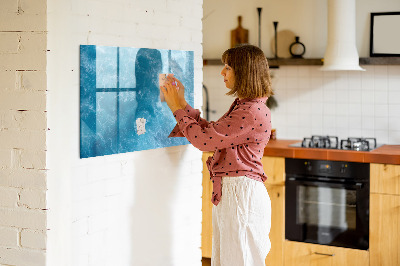 Magnettafel mit Marker Meerwasser