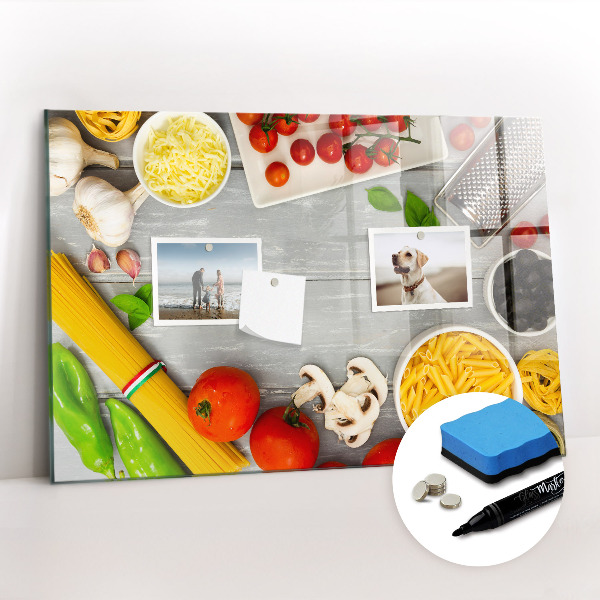 Beschreibbare magnettafel Zutaten