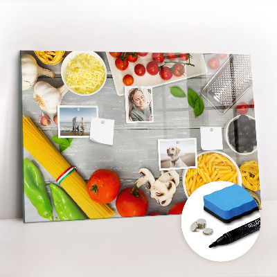 Beschreibbare magnettafel Zutaten