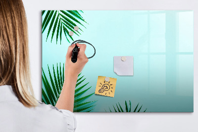 Beschreibbare magnettafel küche Palmblätter