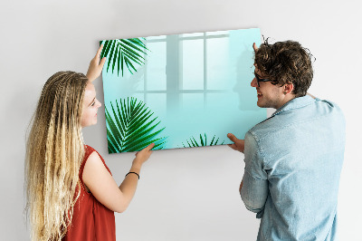 Beschreibbare magnettafel küche Palmblätter