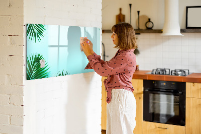 Beschreibbare magnettafel küche Palmblätter