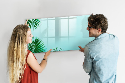 Beschreibbare magnettafel küche Palmblätter