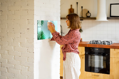 Beschreibbare magnettafel küche Palmblätter