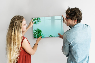 Beschreibbare magnettafel küche Palmblätter