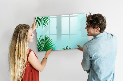Beschreibbare magnettafel küche Palmblätter