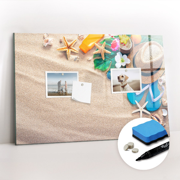 Beschreibbare magnettafel Sommeraccessoires