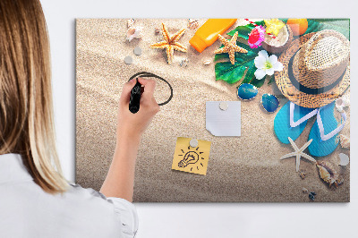 Beschreibbare magnettafel Sommeraccessoires