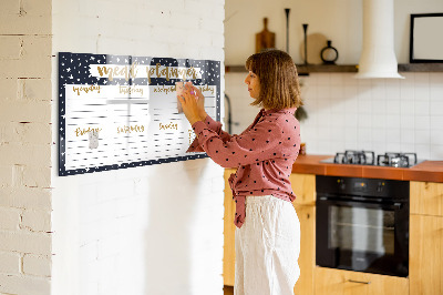 Beschreibbare magnettafel Star-Speiseplaner
