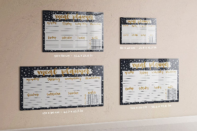 Beschreibbare magnettafel Star-Speiseplaner