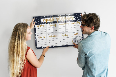 Beschreibbare magnettafel Star-Speiseplaner