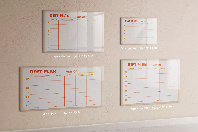 Magnetische Schreibtafel Wöchentlicher Essensplaner