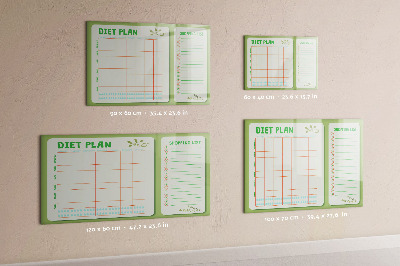 Magnetisches Zeichenbrett Wöchentliches Menü