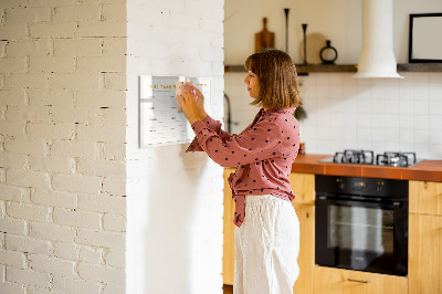 Magnetische Schreibtafel Essensplan