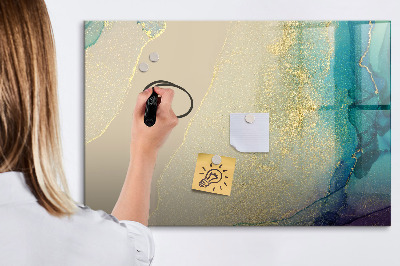 Beschreibbare magnettafel Bunter Marmor