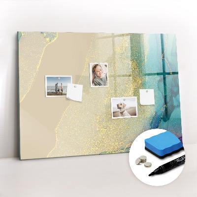 Beschreibbare magnettafel Bunter Marmor