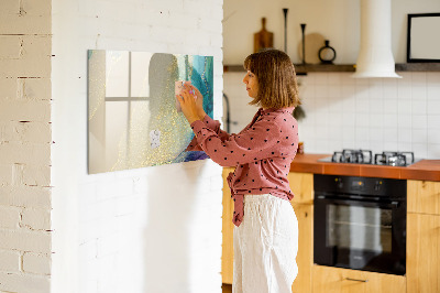 Beschreibbare magnettafel Bunter Marmor