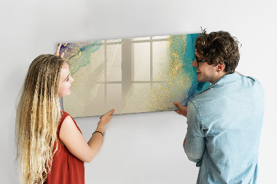 Beschreibbare magnettafel Bunter Marmor