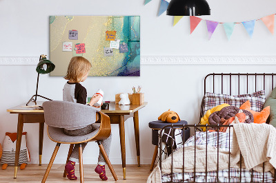 Beschreibbare magnettafel Bunter Marmor
